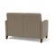Lesro Siena Lounge Reception 2 Seat Tandem Seating No Center Arm, Walnut, MD Farro Upholstery SN2101 - alternate 3